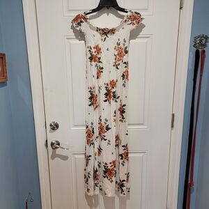 Rue 21 floral off shoulder dress